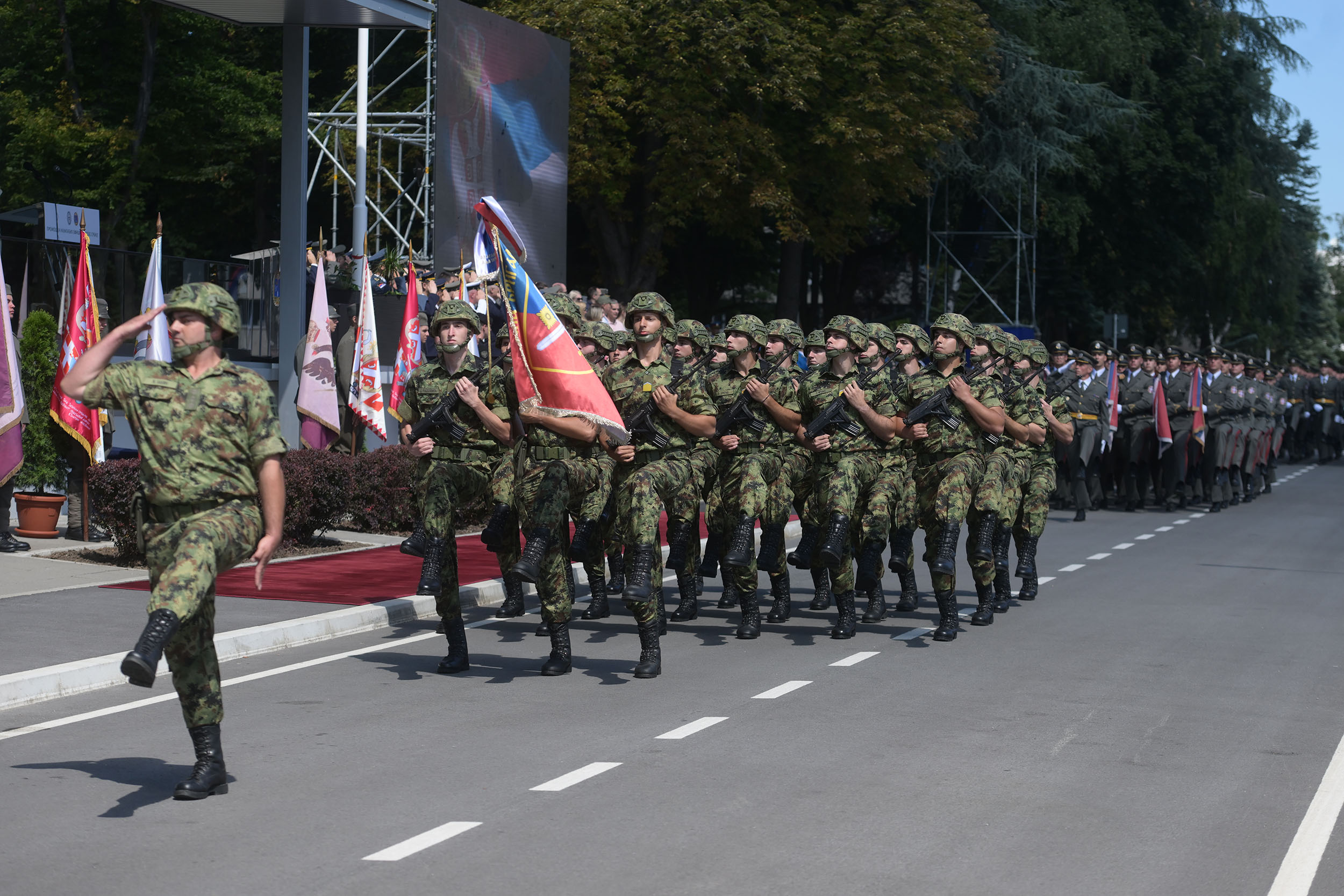 Генерална проба промоције најмлађих официра Војске Србије