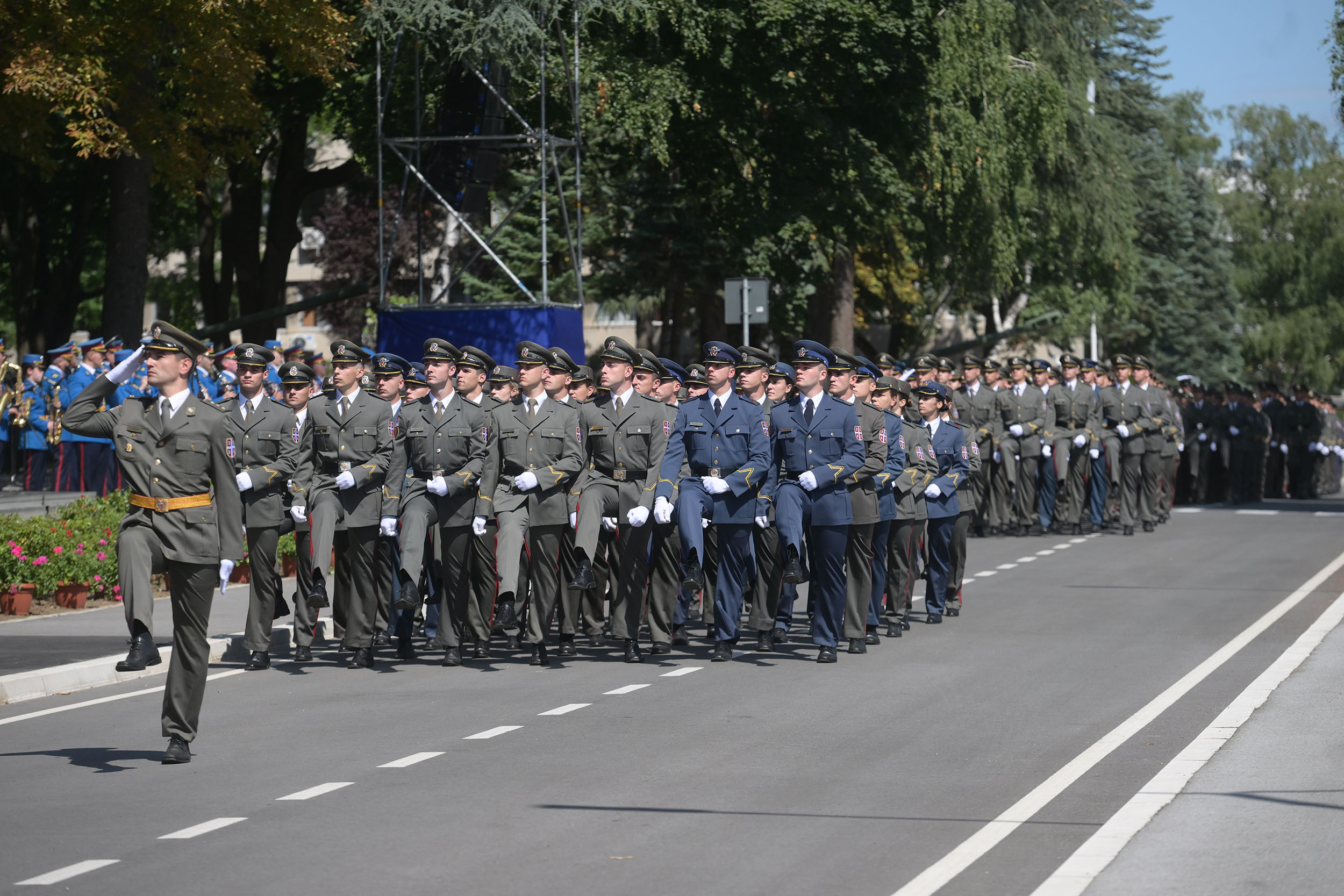 Генерална проба промоције најмлађих официра Војске Србије