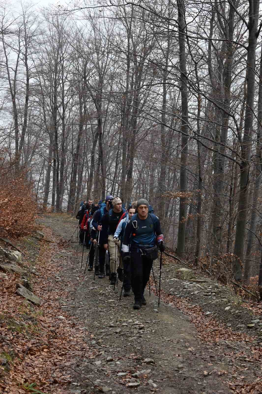 Planinarska sekcija Vojne akademije na usponu na Rudnik