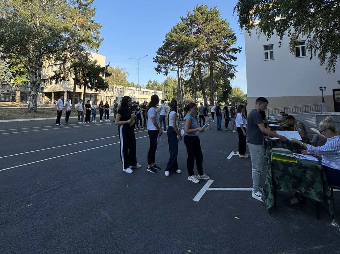 Пријем кадета 151. класе Војне академије и 18. класе Медицинског факултета ВМА на школовање